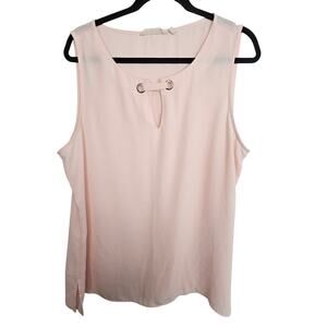 Soft Surroundings Keyhole Blouse Size XL Soft Girl Minimalist Casual Everyday